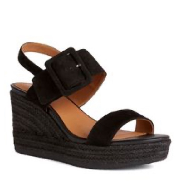 Geox Wedge Sandal, NWOT, Size 39, Black - Picture 2 of 6
